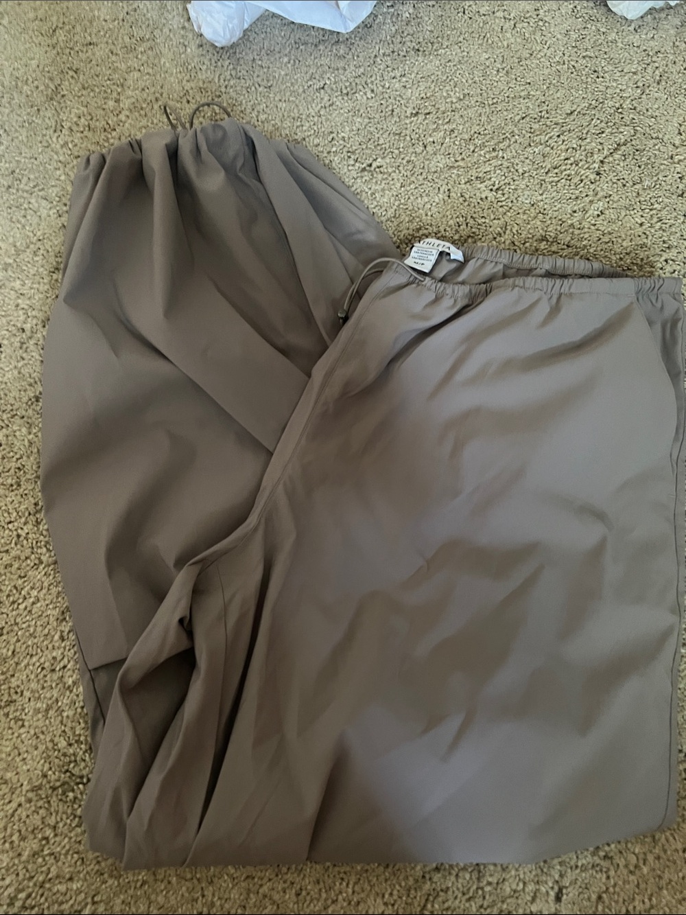 Athleta Women's Track Joggers in Taupe Gray